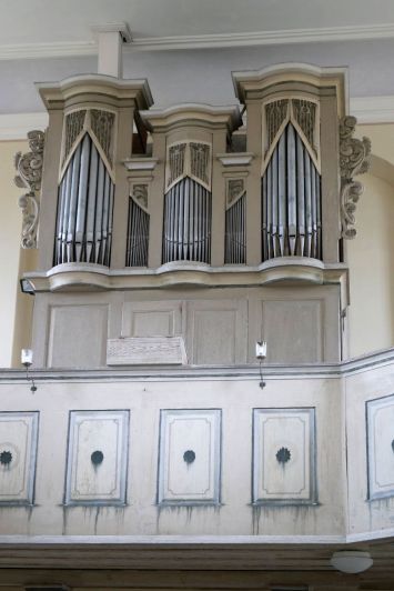 Orgeldetailfoto Johann-August-Poppe-Orgel Brahmenau