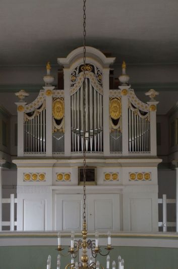 Orgeldetailfoto Johann-Heinrich-Schmidt-Orgel Ossla