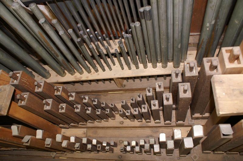 Orgeldetailfoto Gotthilf-Bärmig-Orgel Gottesgrün