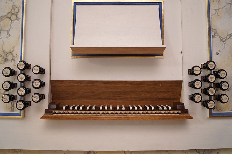 Orgeldetailfoto Johannes-Jacobus-Donati-Orgel Beierfeld