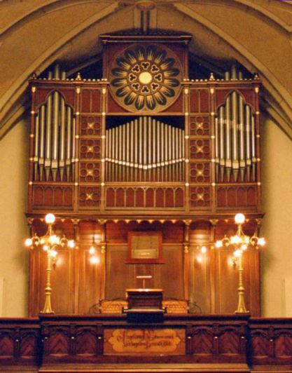 Orgeldetailfoto Schmeisser-Orgel Niederwürschnitz