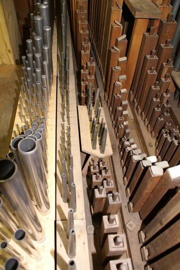 Orgeldetailfoto Gotthilf-Bärmig-Orgel Gottesgrün