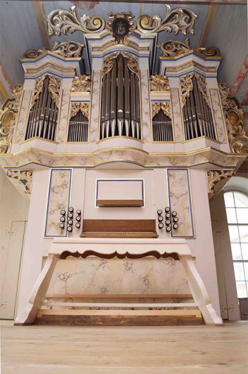 Orgeldetailfoto Johannes-Jacobus-Donati-Orgel Beierfeld