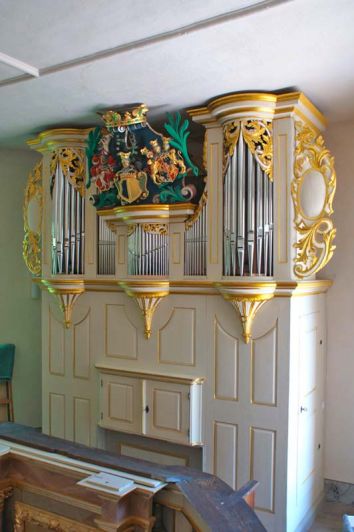 Orgeldetailfoto Christoph-Gottlob-Donati-Orgel Lichtenwalde