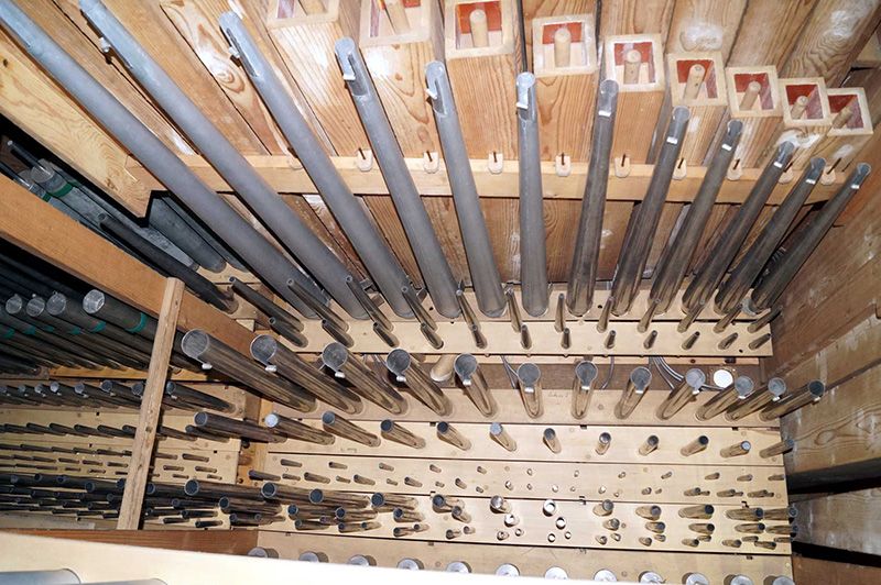 Orgeldetailfoto Gebr.-Jehmlich-Orgel Bärenstein
