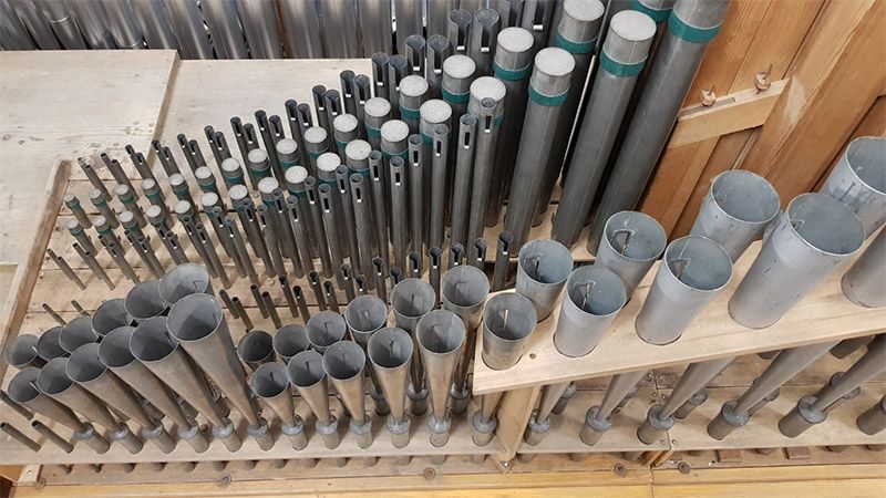 Orgeldetailfoto Jehmlich-Orgel Aue-Zelle
