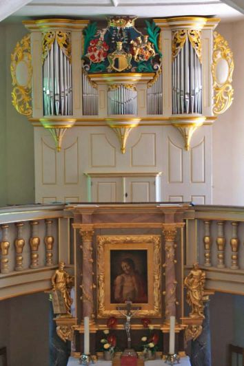 Orgeldetailfoto Christoph-Gottlob-Donati-Orgel Lichtenwalde