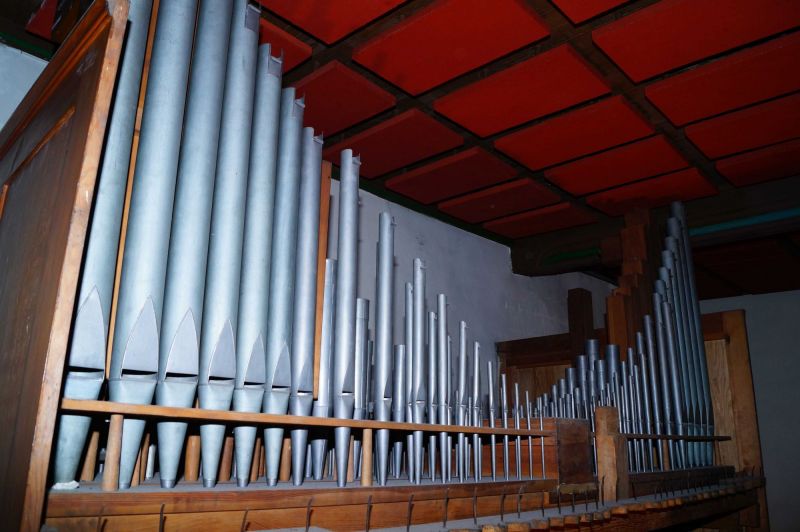 Orgeldetailfoto Sauer-Orgel Kahla