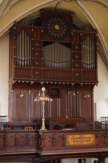Orgeldetailfoto Schmeisser-Orgel Niederwürschnitz