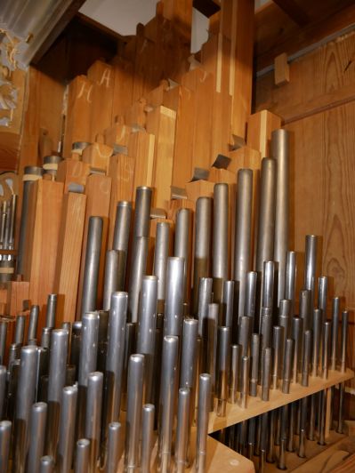 Orgeldetailfoto Schütz-Orgel Leitlitz