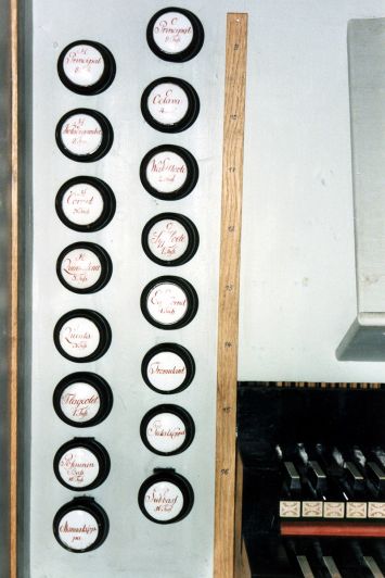 Orgeldetailfoto Christian-Friedrich-Poppe-Orgel Großenstein