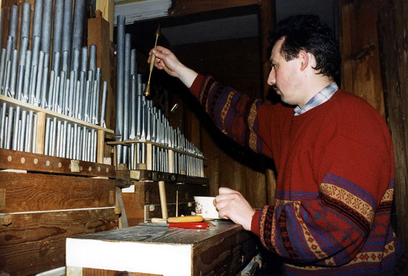 Orgeldetailfoto Adolph-Poppe-Orgel Kleineutersdorf