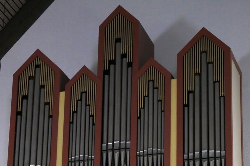 Orgeldetailfoto Bittner-Hoffman-Orgel Bischberg