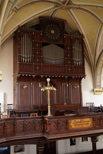 Orgeldetailfoto Schmeisser-Orgel Niederwürschnitz