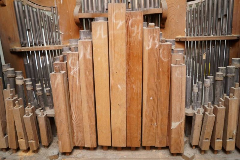 Orgeldetailfoto Schütz-Orgel Leitlitz