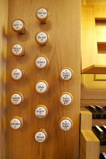 Orgeldetailfoto Thomas-Wolf-Orgel Coburg