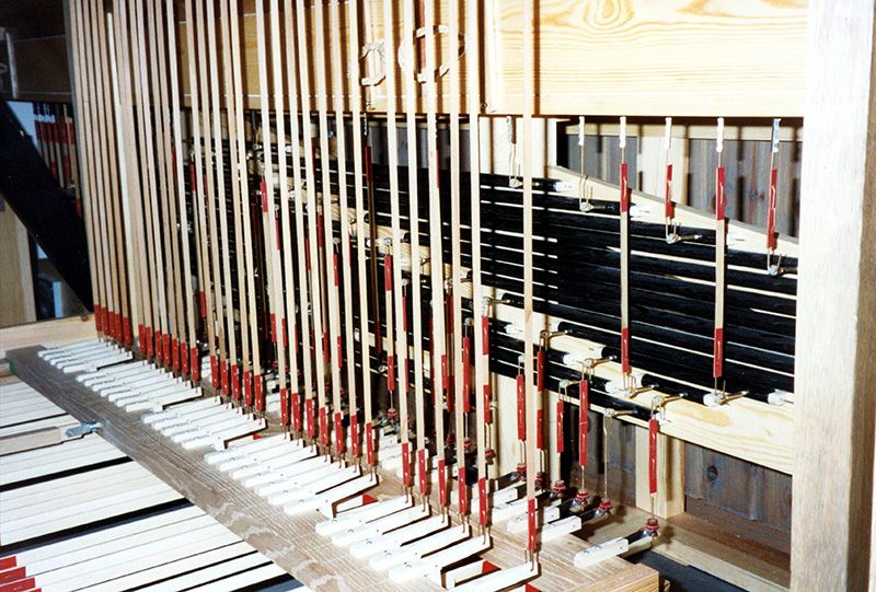 Orgeldetailfoto Orgelneubau Schneckenlohe