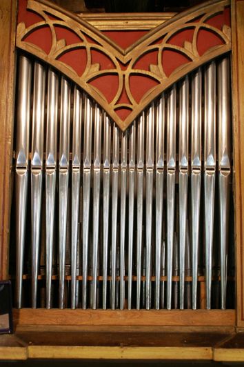 Orgeldetailfoto Gotthilf-Bärmig-Orgel Gottesgrün