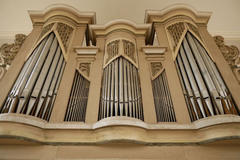 Orgeldetailfoto Johann-August-Poppe-Orgel Brahmenau