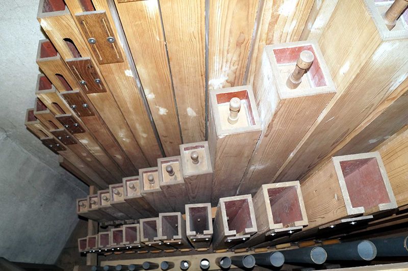 Orgeldetailfoto Gebr.-Jehmlich-Orgel Bärenstein