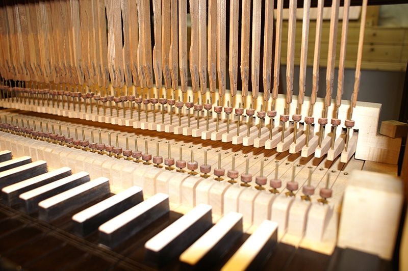 Orgeldetailfoto Johann-Christoph-Dinger-Orgel Herrengosserstedt