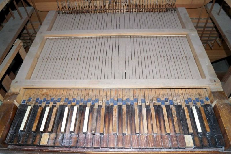 Orgeldetailfoto Schütz-Orgel Leitlitz