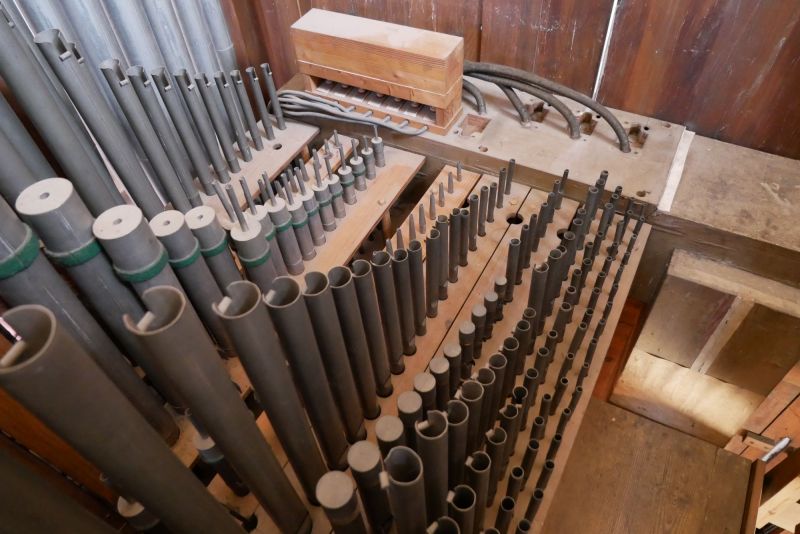 Orgeldetailfoto Eggert/Schuster – Orgel St. Kirche Maria Hilf Ottersleben