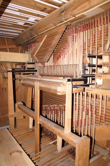 Orgeldetailfoto Gotthilf-Bärmig-Orgel Gottesgrün