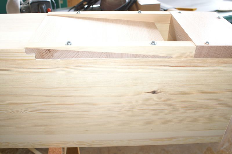 Orgeldetailfoto Holzpfeifenregister 32 Fuß