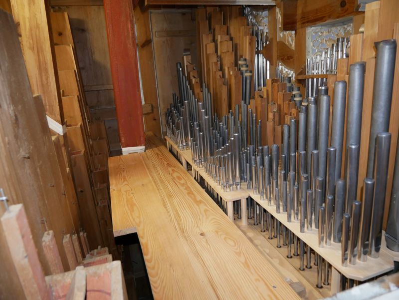 Orgeldetailfoto Schütz-Orgel Leitlitz