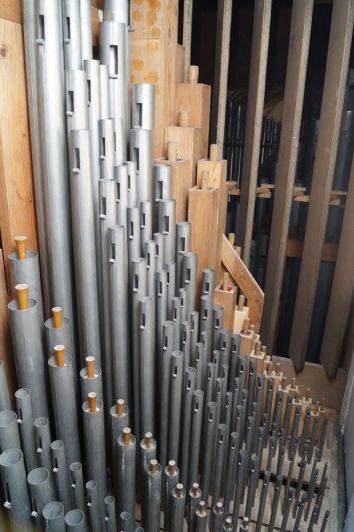Orgeldetailfoto Schmeisser-Orgel Niederwürschnitz