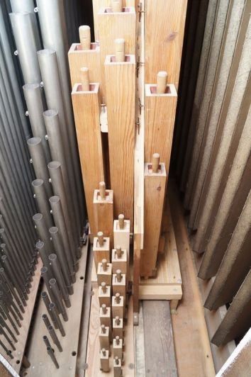Orgeldetailfoto Schmeisser-Orgel Niederwürschnitz