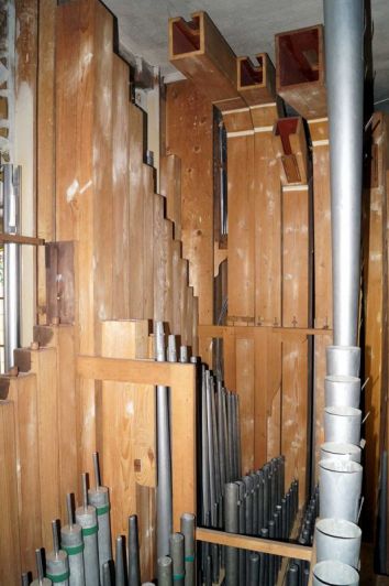 Orgeldetailfoto Gebr.-Jehmlich-Orgel Bärenstein