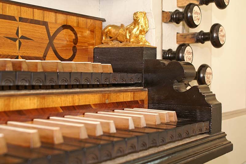 Orgeldetailfoto J.-E.-Gerhard-Orgel Schlöben