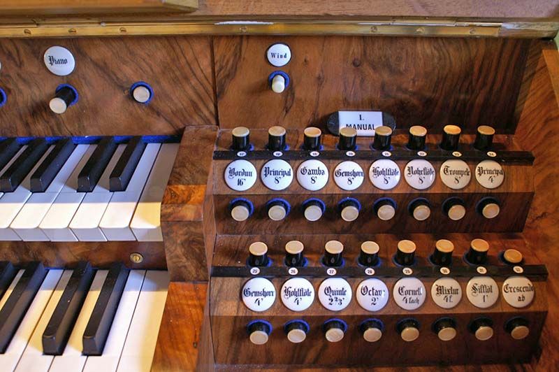 Orgeldetailfoto Richard-Kreutzbach-Orgel Ehrenfriedersdorf