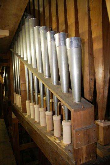 Orgeldetailfoto Carl-Gottlieb-Jehmlich-Orgel Elsterberg