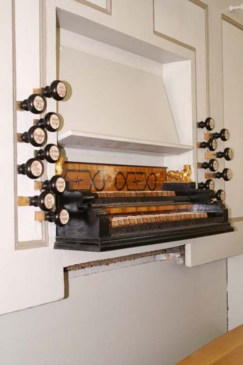 Orgeldetailfoto J.-E.-Gerhard-Orgel Schlöben