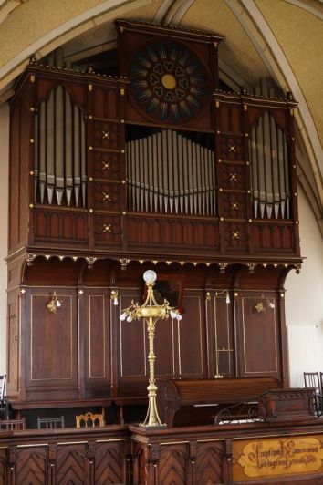 Orgeldetailfoto Schmeisser-Orgel Niederwürschnitz