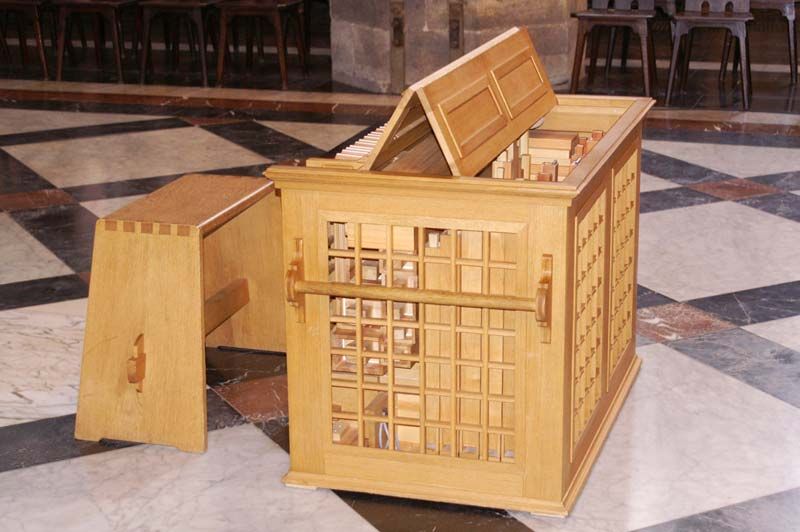 Orgeldetailfoto OPUS 2 – Truhenorgel