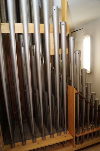 Orgeldetailfoto Schmeisser-Orgel Niederwürschnitz