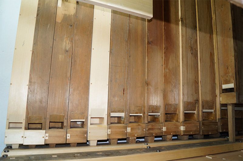 Orgeldetailfoto Johannes-Jacobus-Donati-Orgel Beierfeld