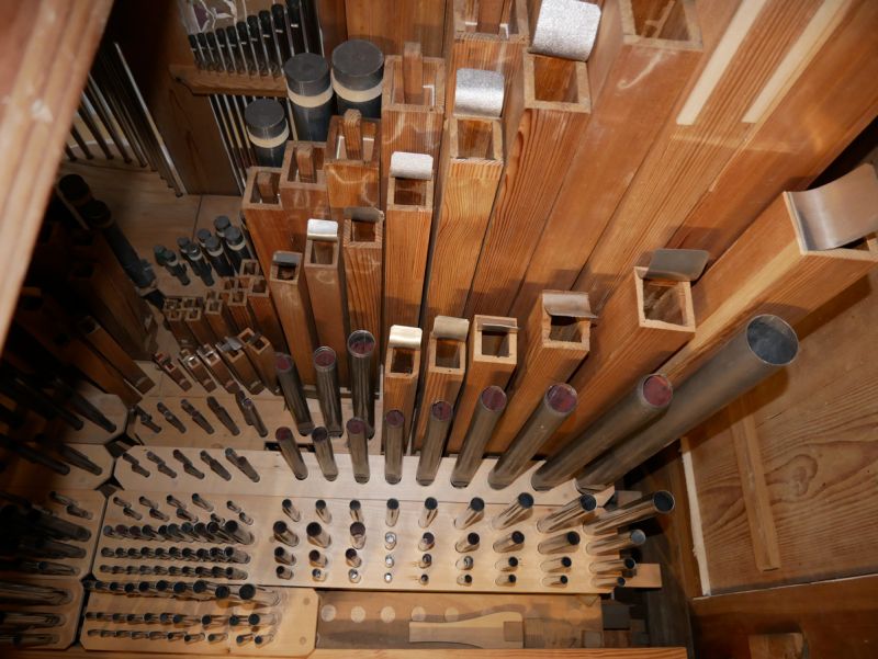 Orgeldetailfoto Schütz-Orgel Leitlitz