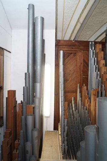 Orgeldetailfoto Schmeisser-Orgel Niederwürschnitz