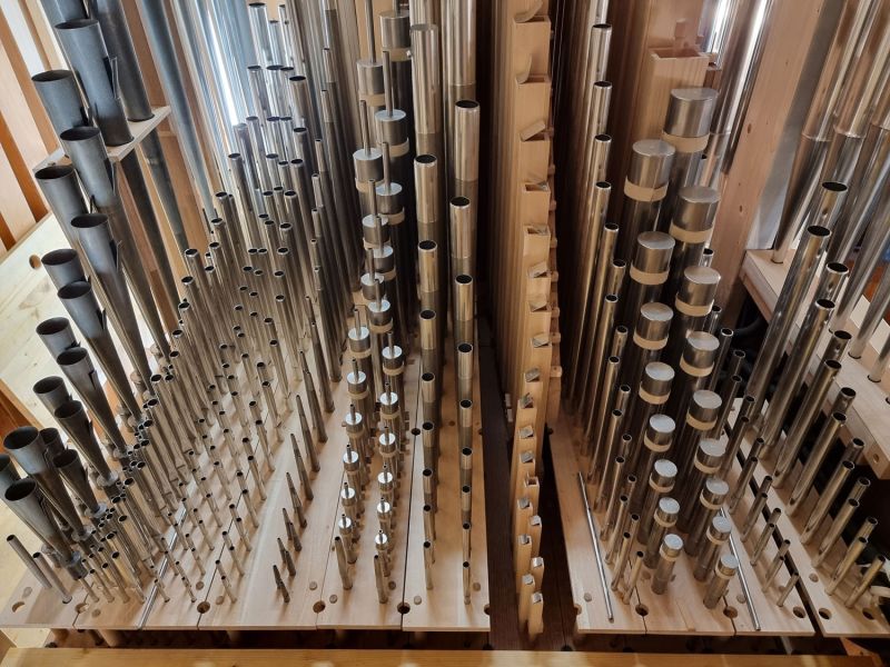 Orgeldetailfoto Neubau Orgel Plauen