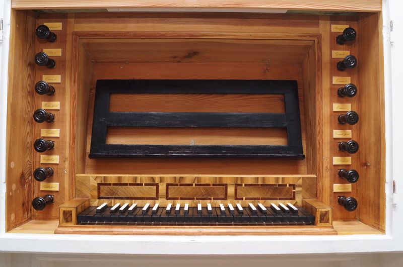 Orgeldetailfoto Schütz-Orgel Leitlitz