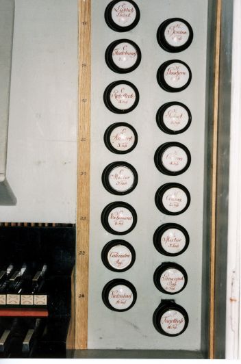 Orgeldetailfoto Christian-Friedrich-Poppe-Orgel Großenstein