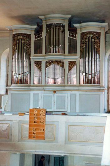 Orgeldetailfoto Adolph-Poppe-Orgel Kleineutersdorf