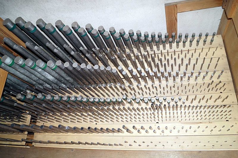Orgeldetailfoto Gebr.-Jehmlich-Orgel Bärenstein