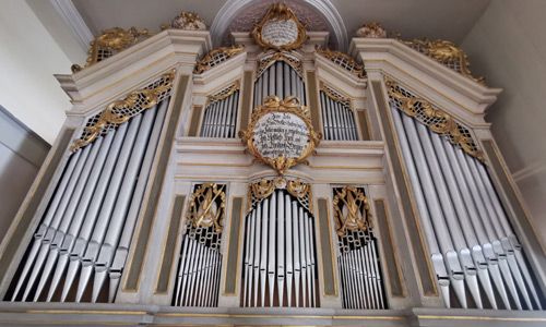 Orgeldetailfoto Carl-Eduard-Schubert-Orgel Wildenfels