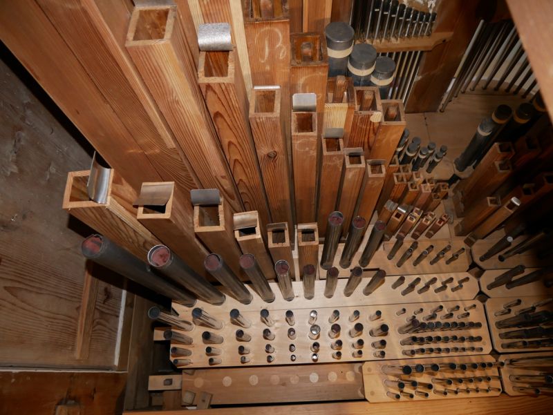 Orgeldetailfoto Schütz-Orgel Leitlitz